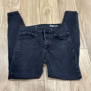 Gap black skinny jeans - short length